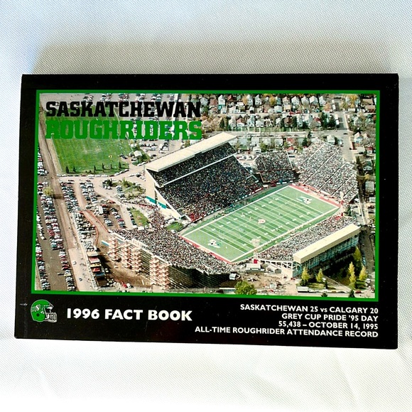 Vintage Trivia: Saskatchewan Roughriders 1996 Fact Book - Picture 1 of 4